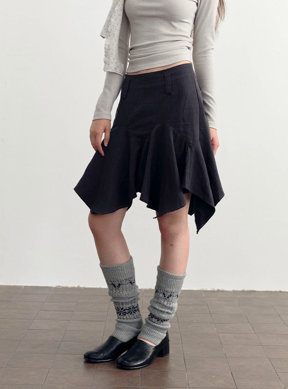 Asymmetry Flare Skirt