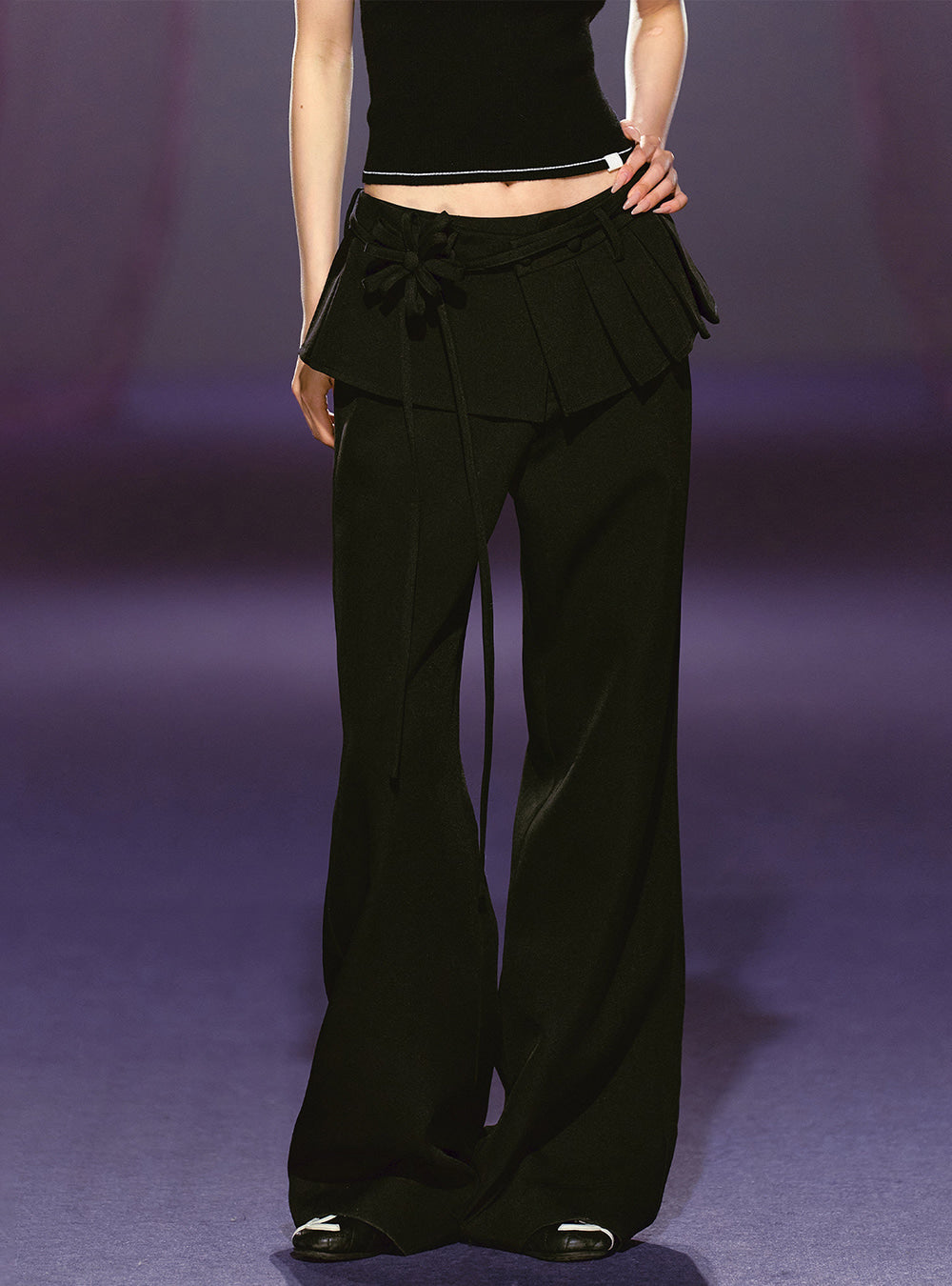 Orbit Bloom Layered Skirt Pants (3color)