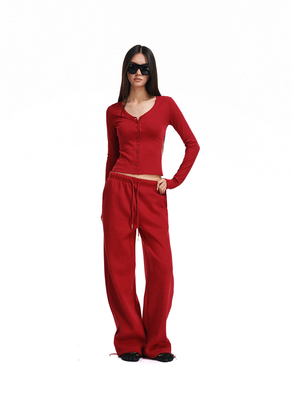 Slim Long Sleeve & Wide Pants (3color)