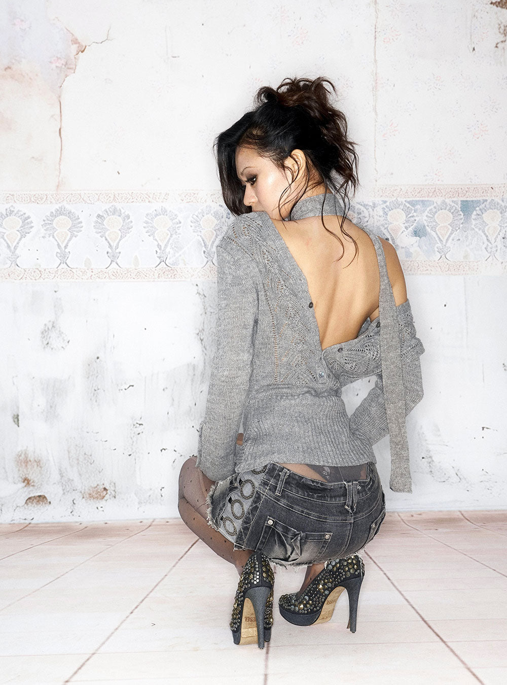 Twist Detail Knit Cardigan (2color)