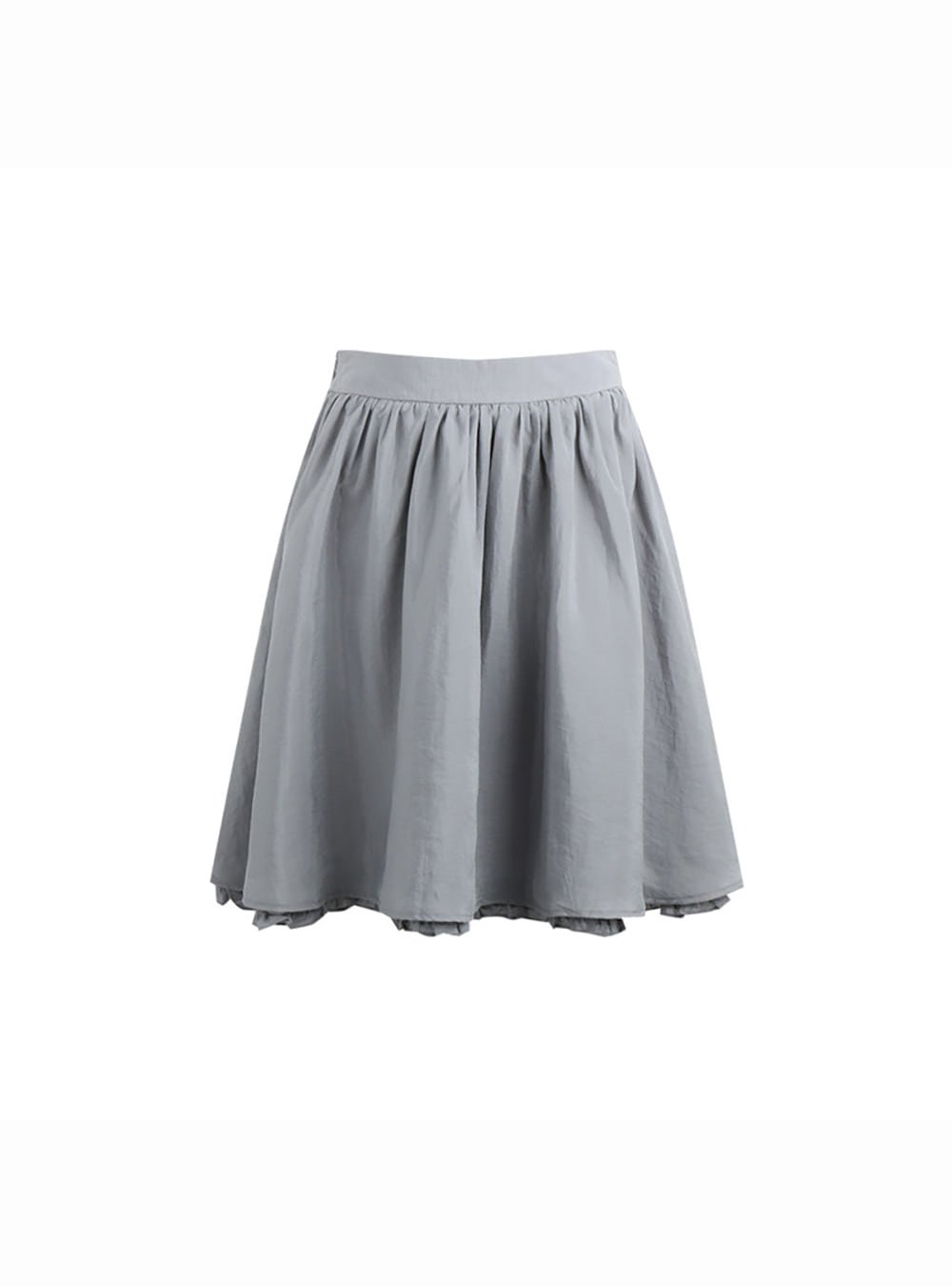 Velour Frill Panel Shirt & Flare Skirt