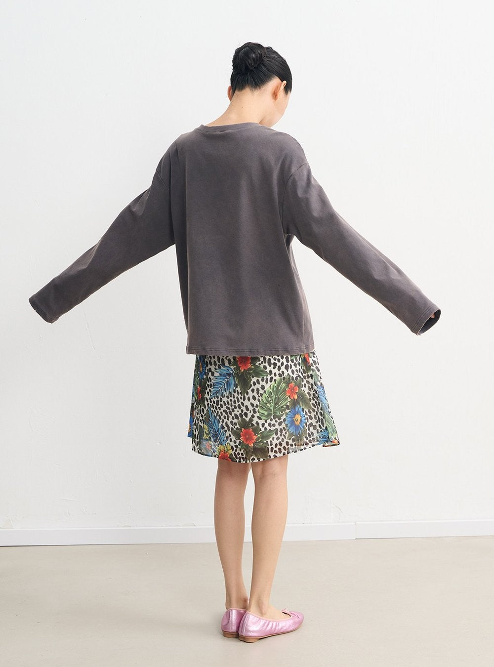 Washed Stitch Relaxed Top (2color)
