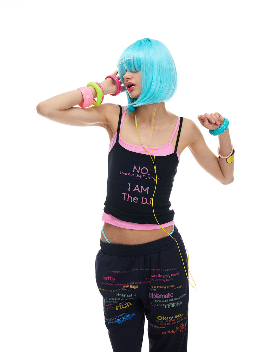 Dual Layer DJ Code Strap Top