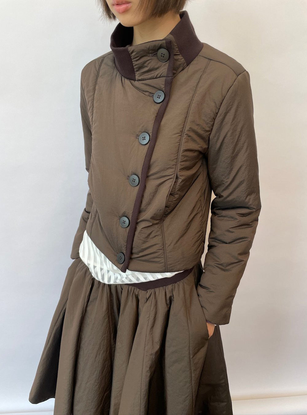 Dual Tone Padded Jacket (2color)