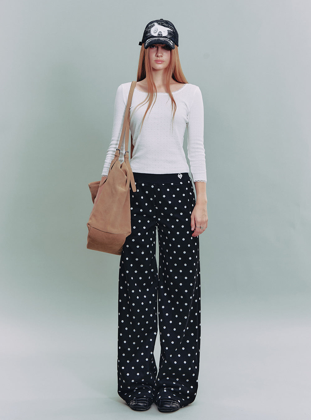 Scallop Trim Cotton Top