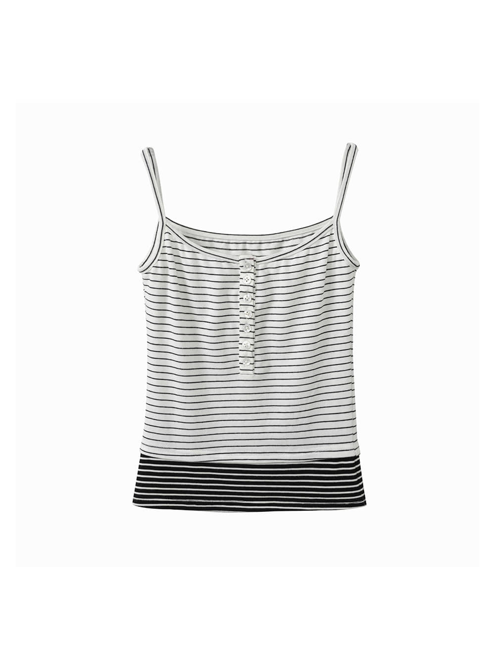 Contrast Hem Stripe Camisole Top