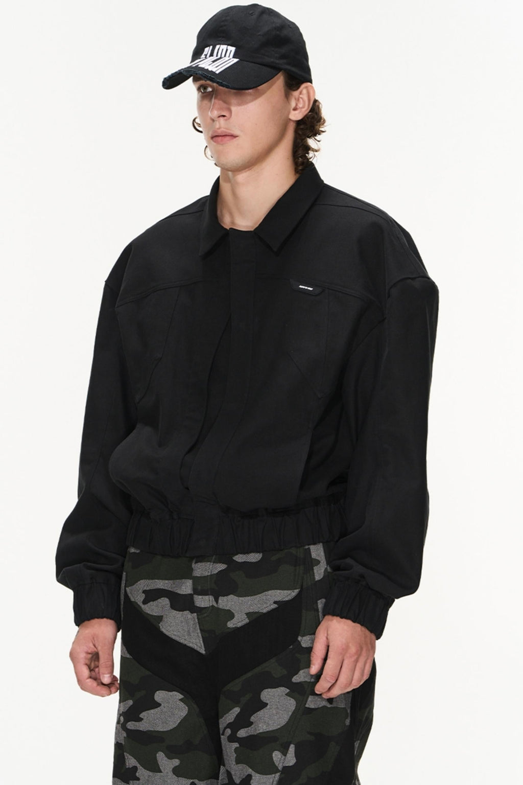 Chemical Cotton Lapel Jacket