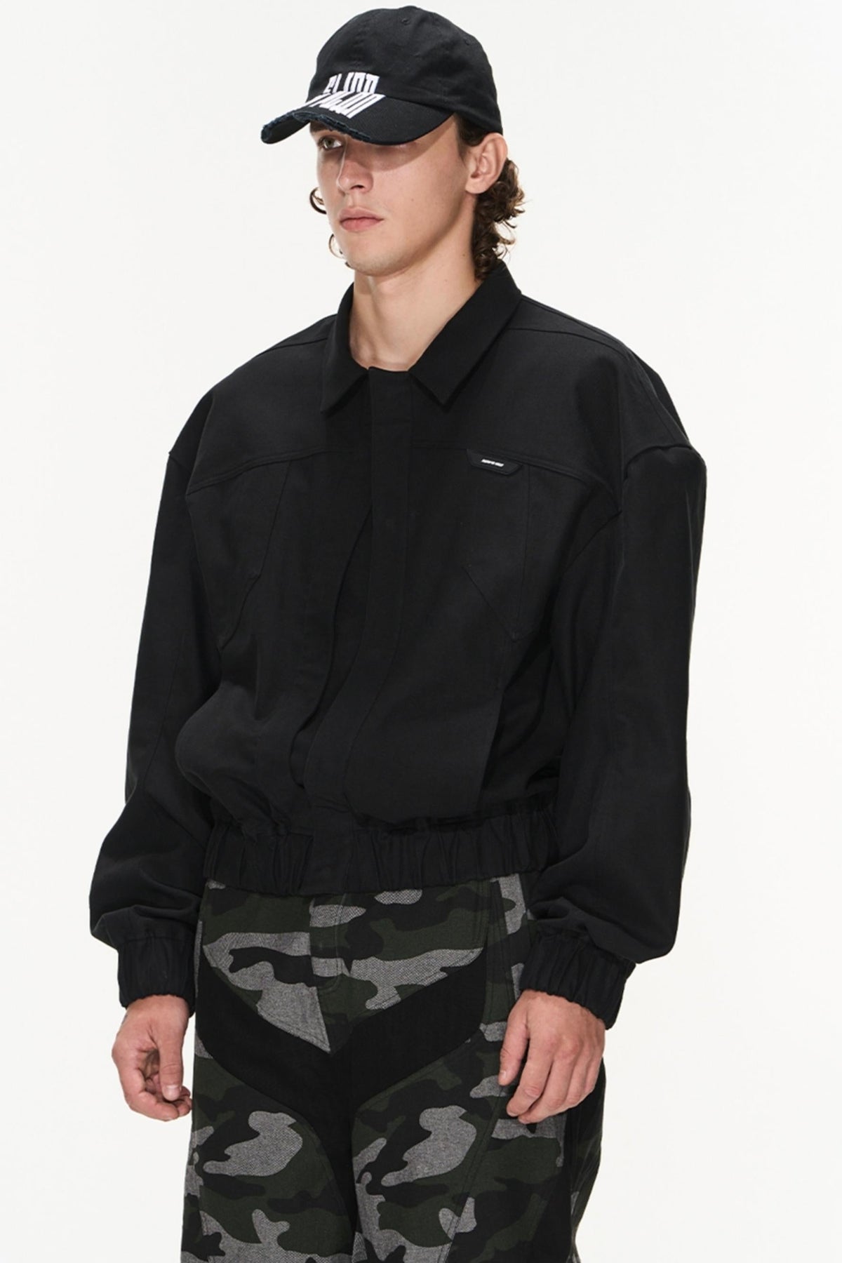 Chemical Cotton Lapel Jacket
