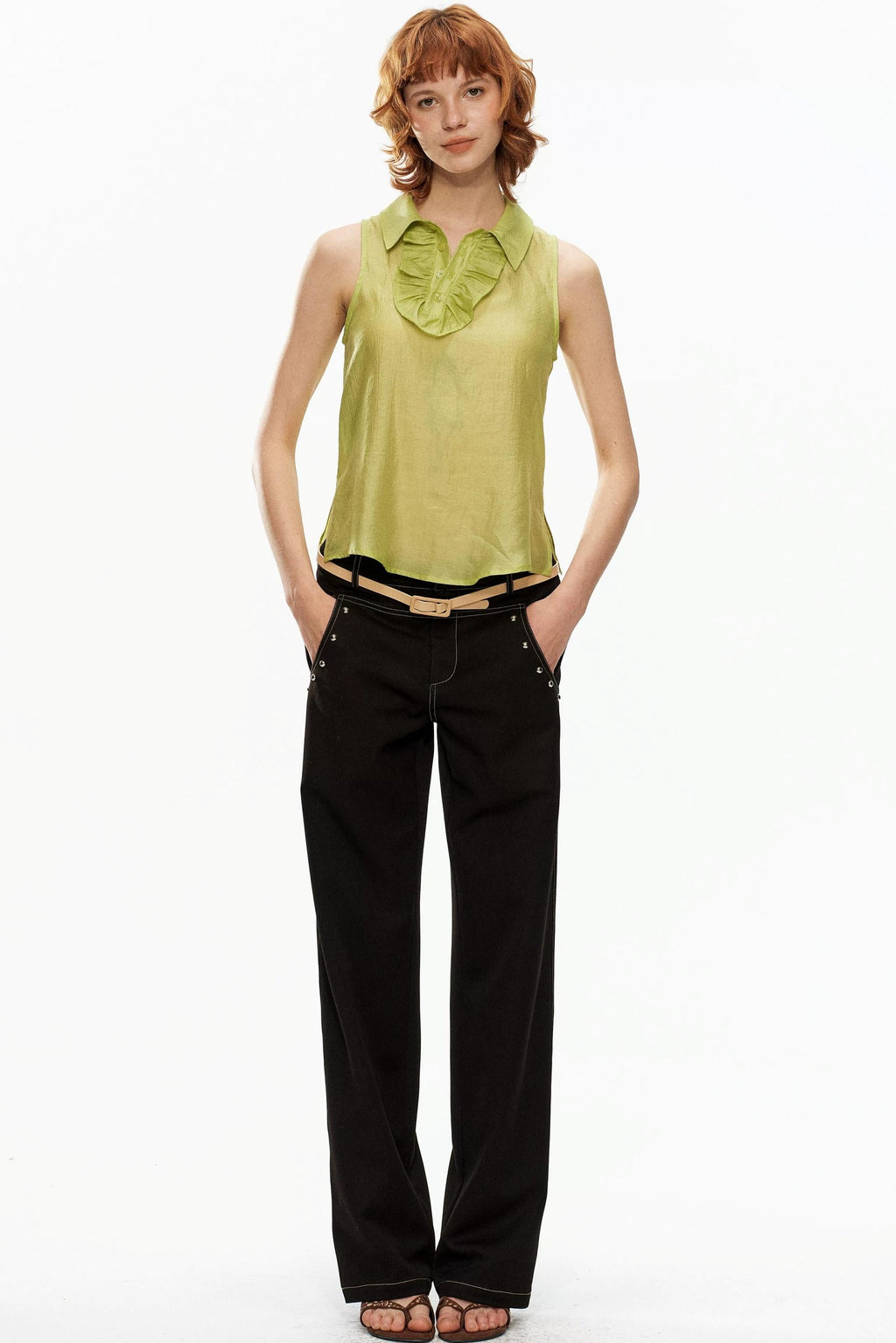 Fruit Green Lace Vest