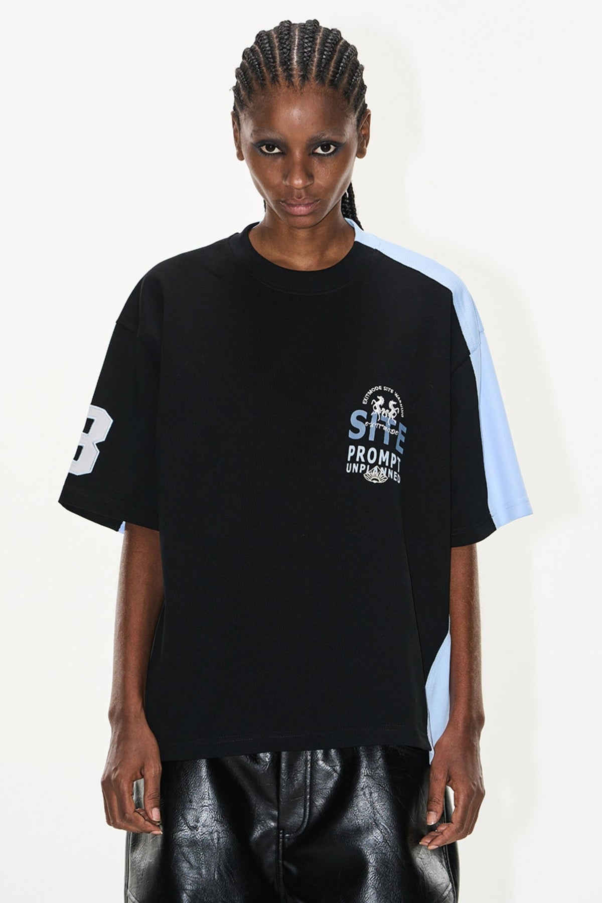 Black on Blue Oversize