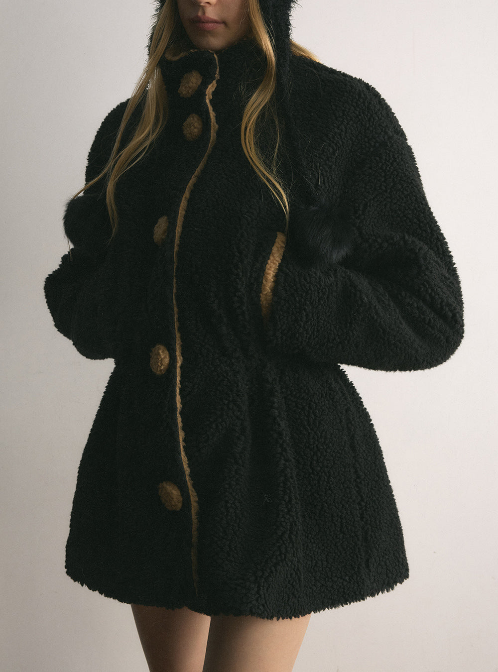 Warm Blend Button Fleece Coat