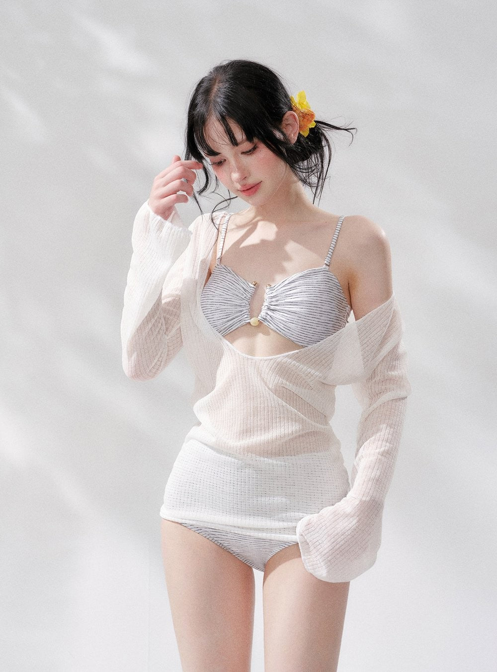 Island Veil Bikini Set (3Piece)
