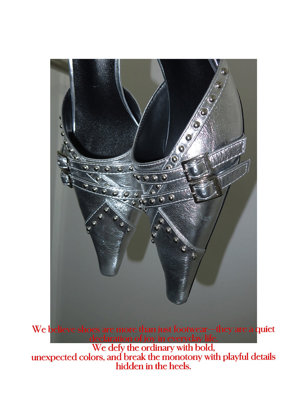 Chrome Ritual Mule Heels