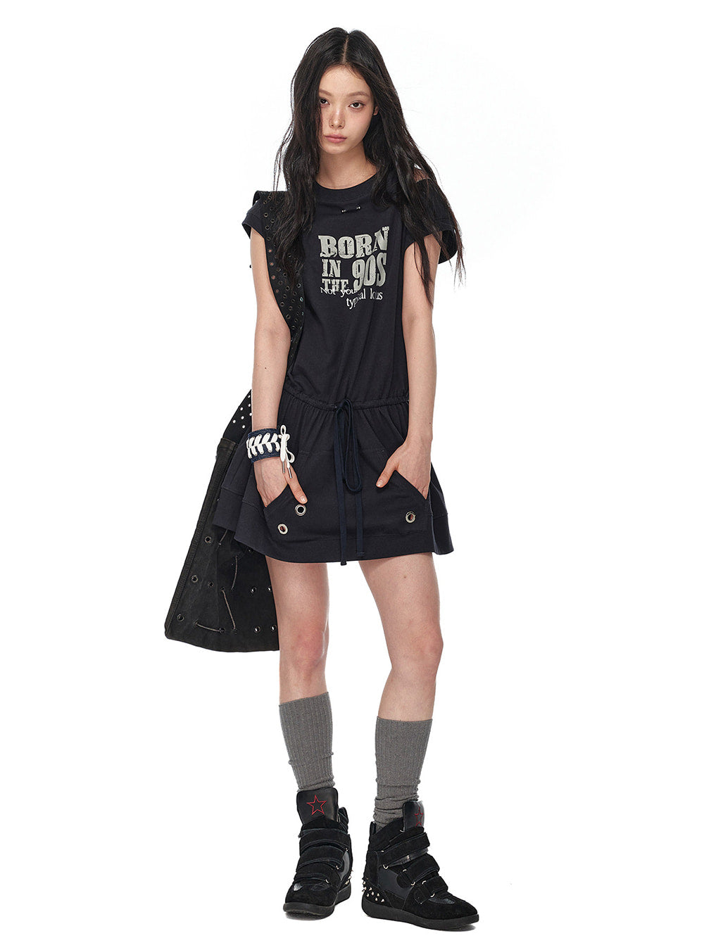 Born In 90s Accent Mini Dress