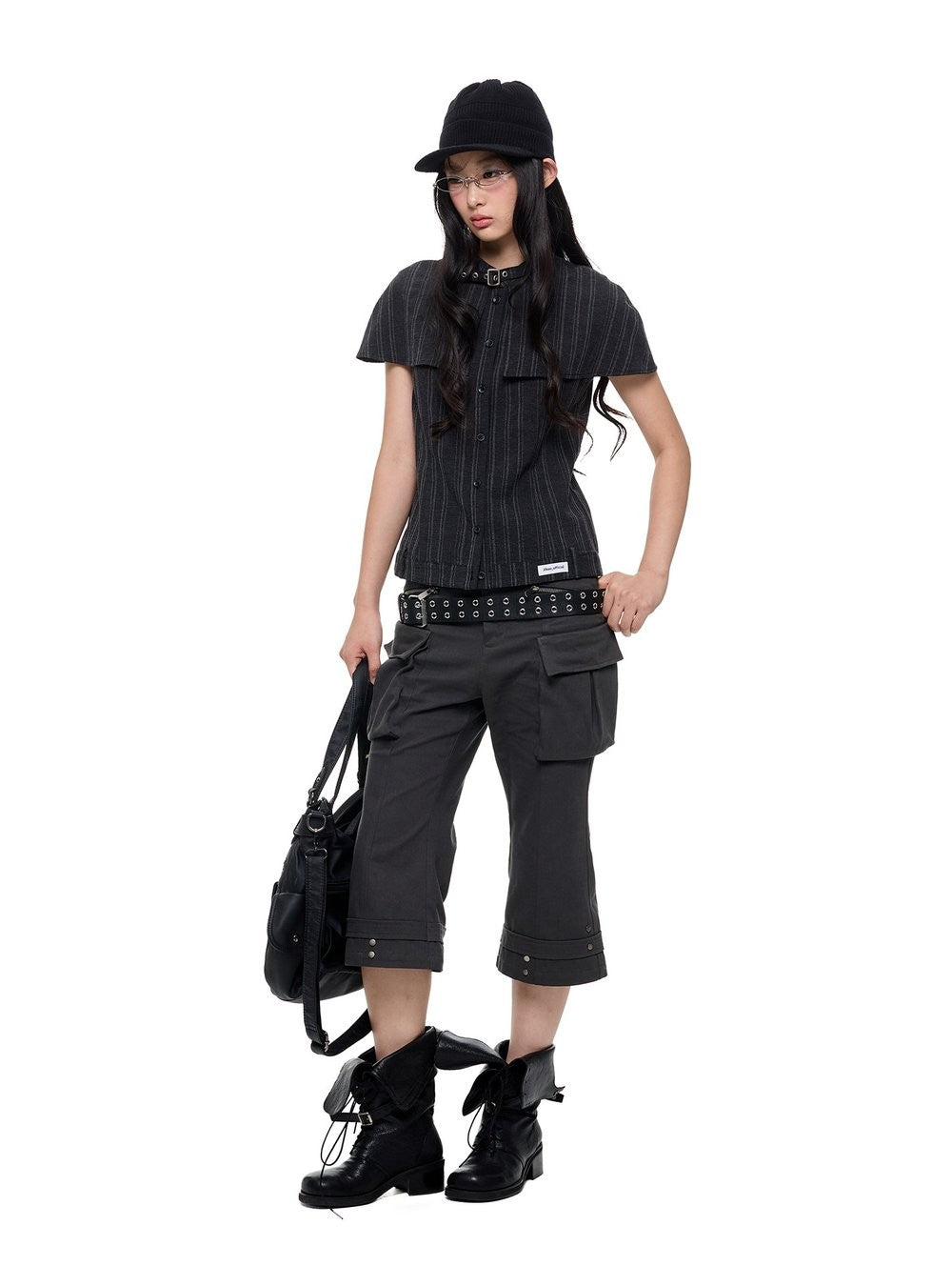 Cape Buckle Strap Shirt