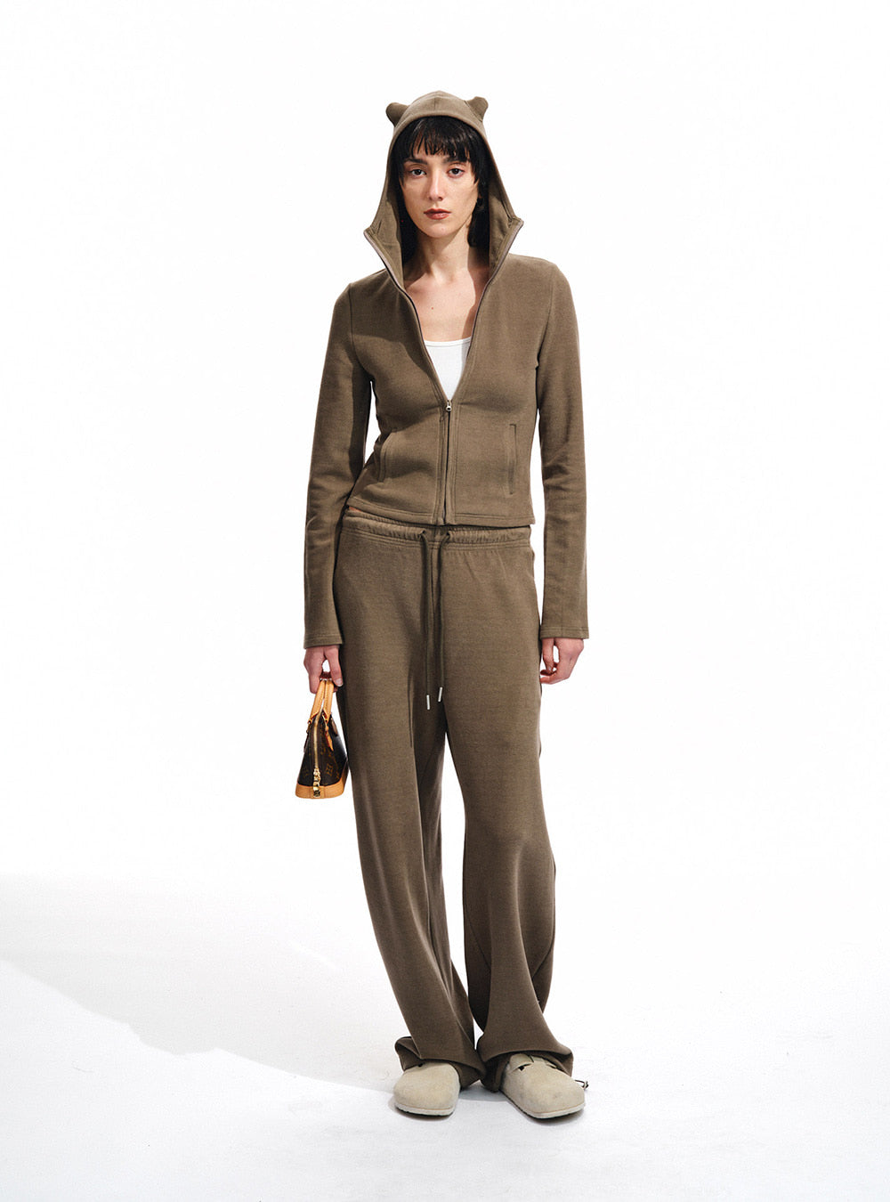 Bear Ear Hood Zip-Up & Pants