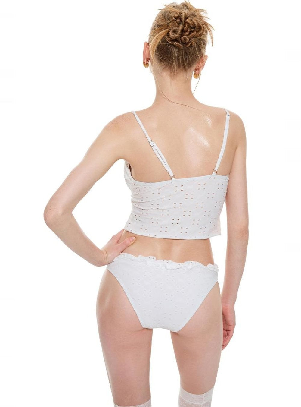 Lace Frill Tie Swim Set (2Piece)