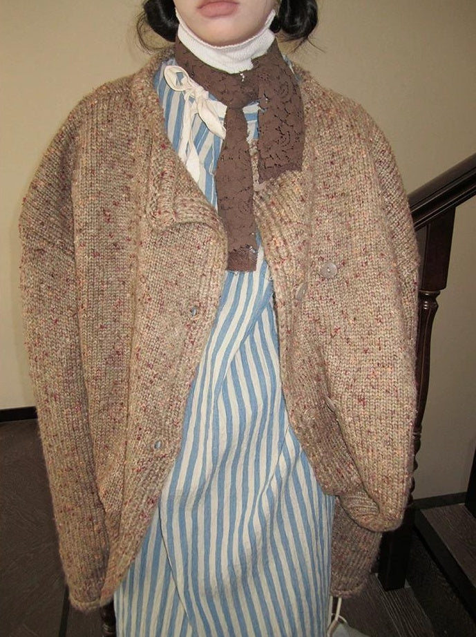 3months | VINTAGE KNIT CARDIGAN JACKET【ID:TN00033】