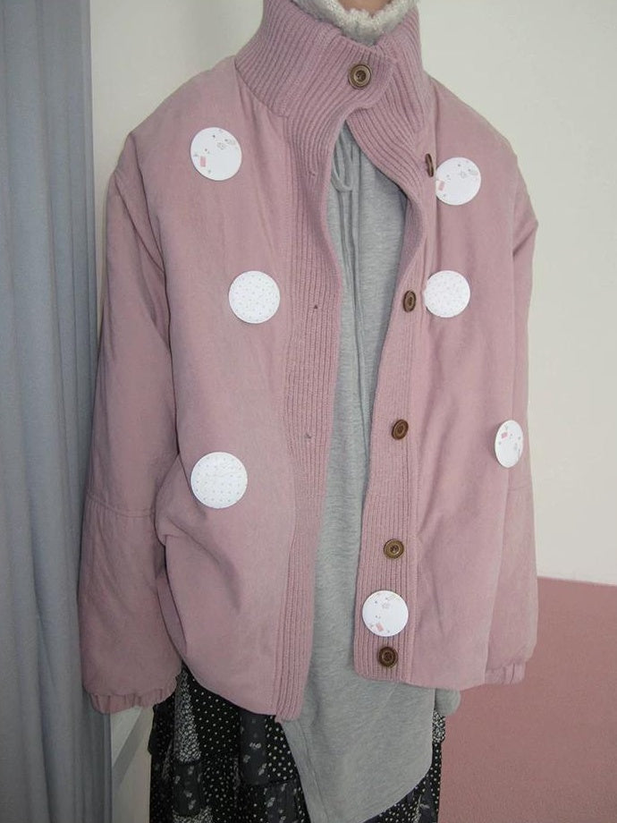 3months | KOREAN KNIT SPLICE CARDIGAN【ID:TN00061】