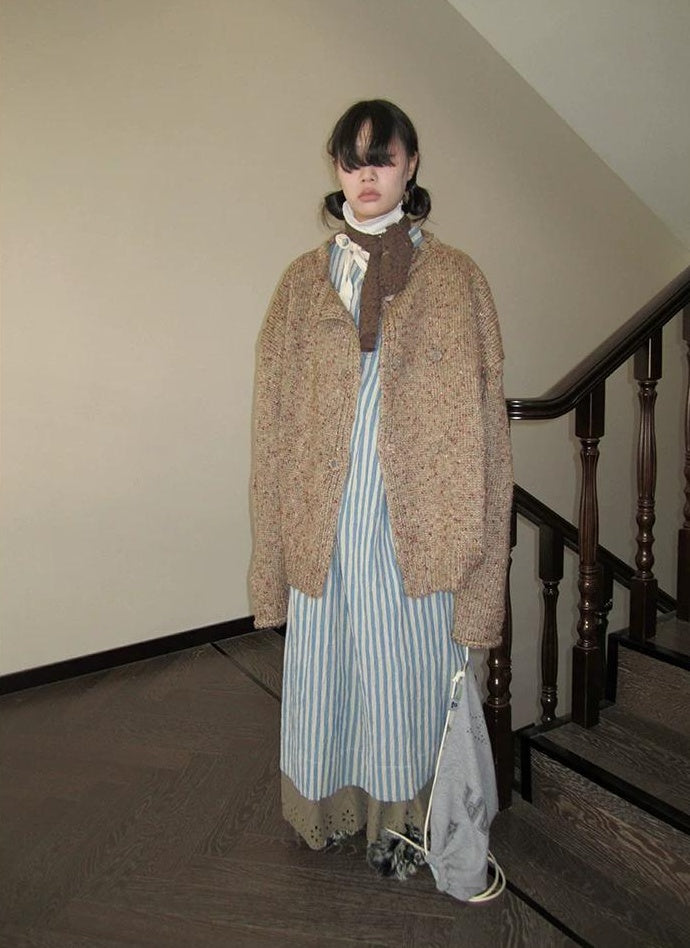 3months | VINTAGE KNIT CARDIGAN JACKET【ID:TN00033】
