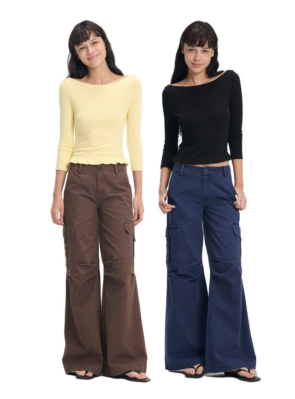 Offshore Ruffle Hem Top (2color)