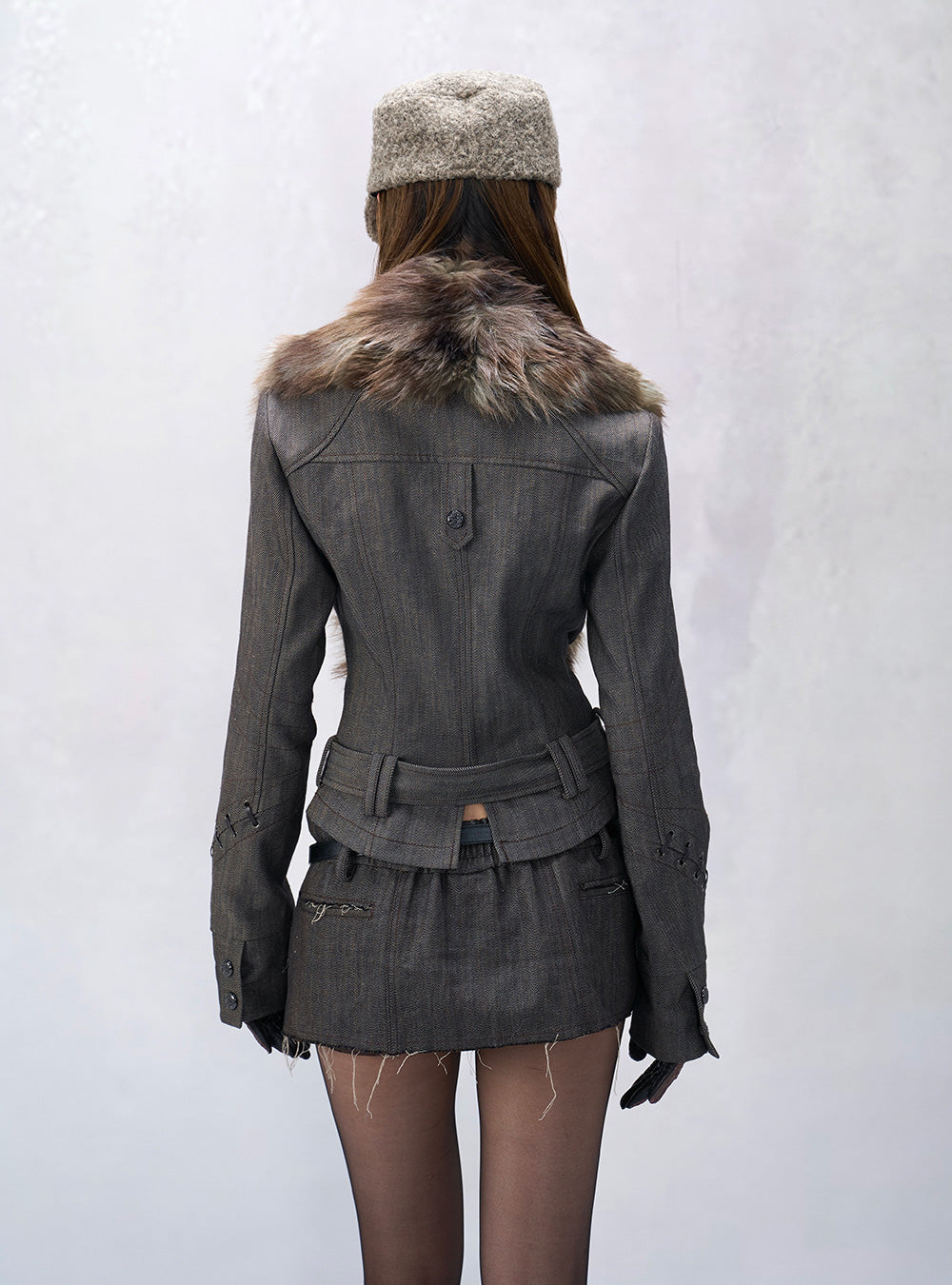 Ash Folded Tulip Skirt Shorts
