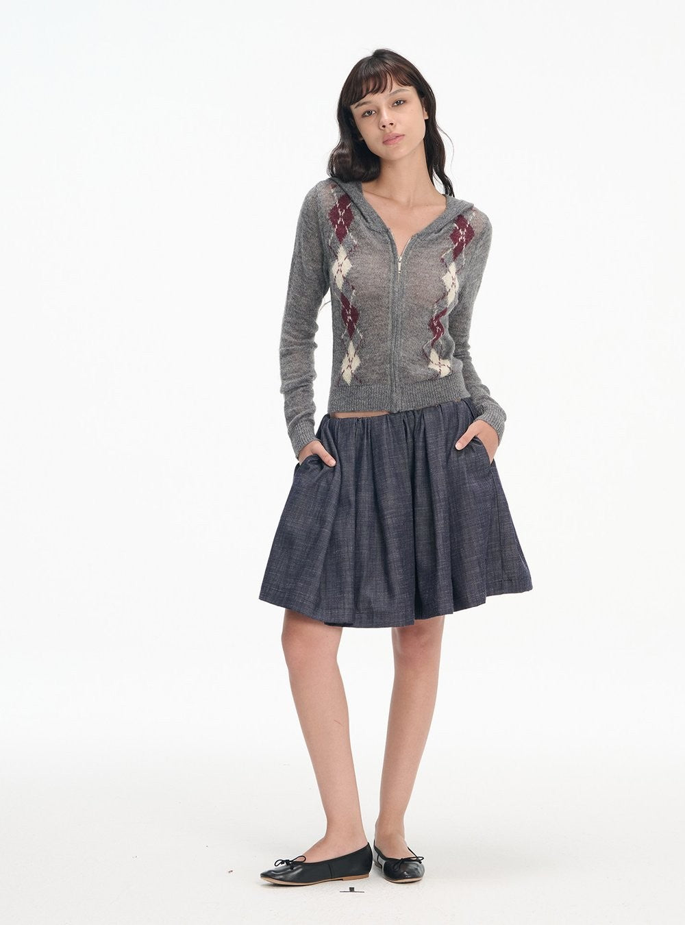 Gathered Volume Skirt