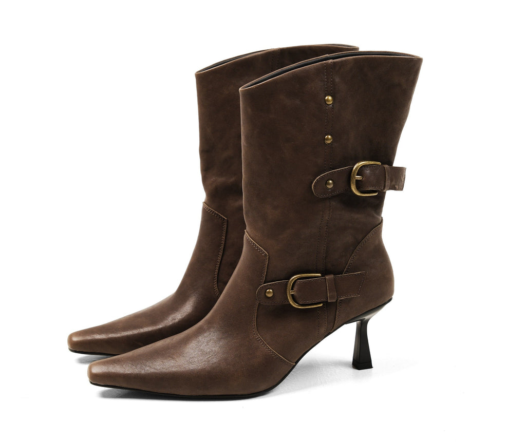 Edge Rider Buckle Boots (2color)