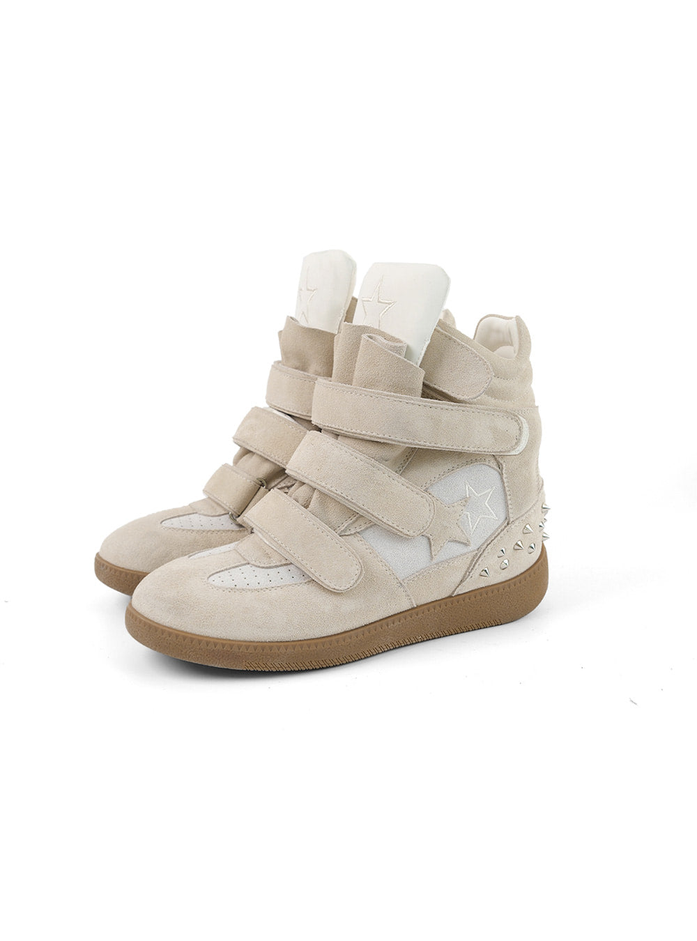 Leather Retro High-Top Sneakers (3color)