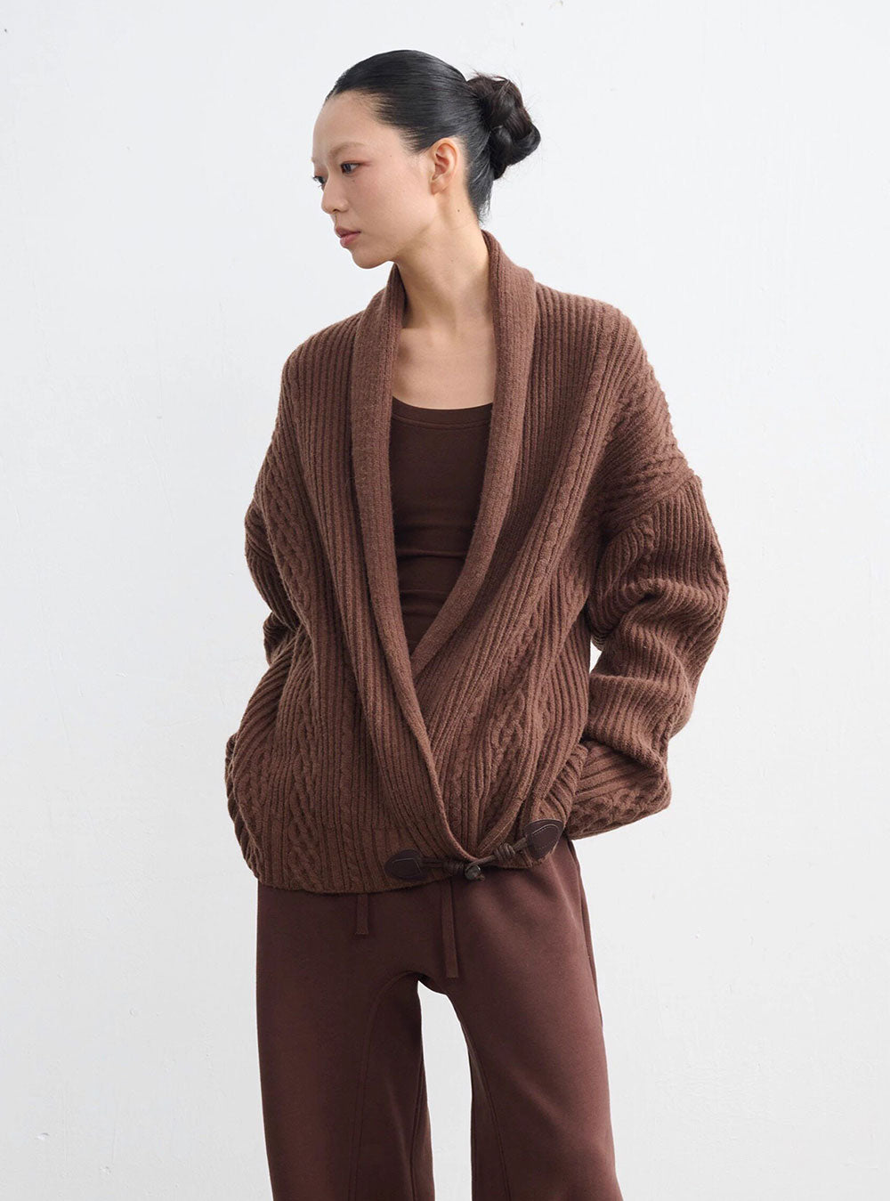 Solid Ease Oversized Knit Cardigan (3color)