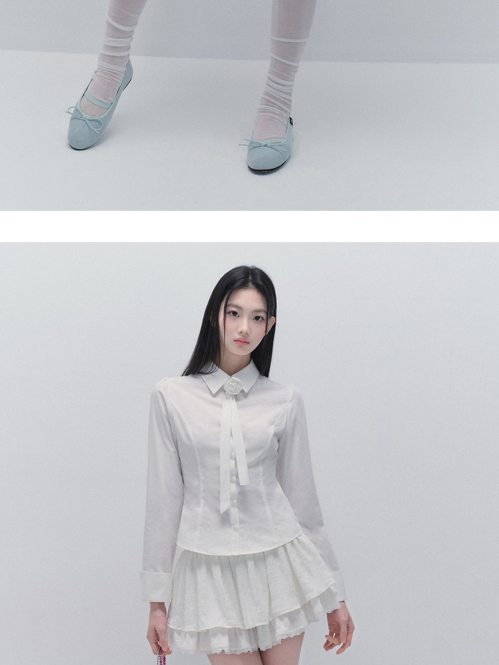 Breathable Layered Short Skirt With Lace Detail