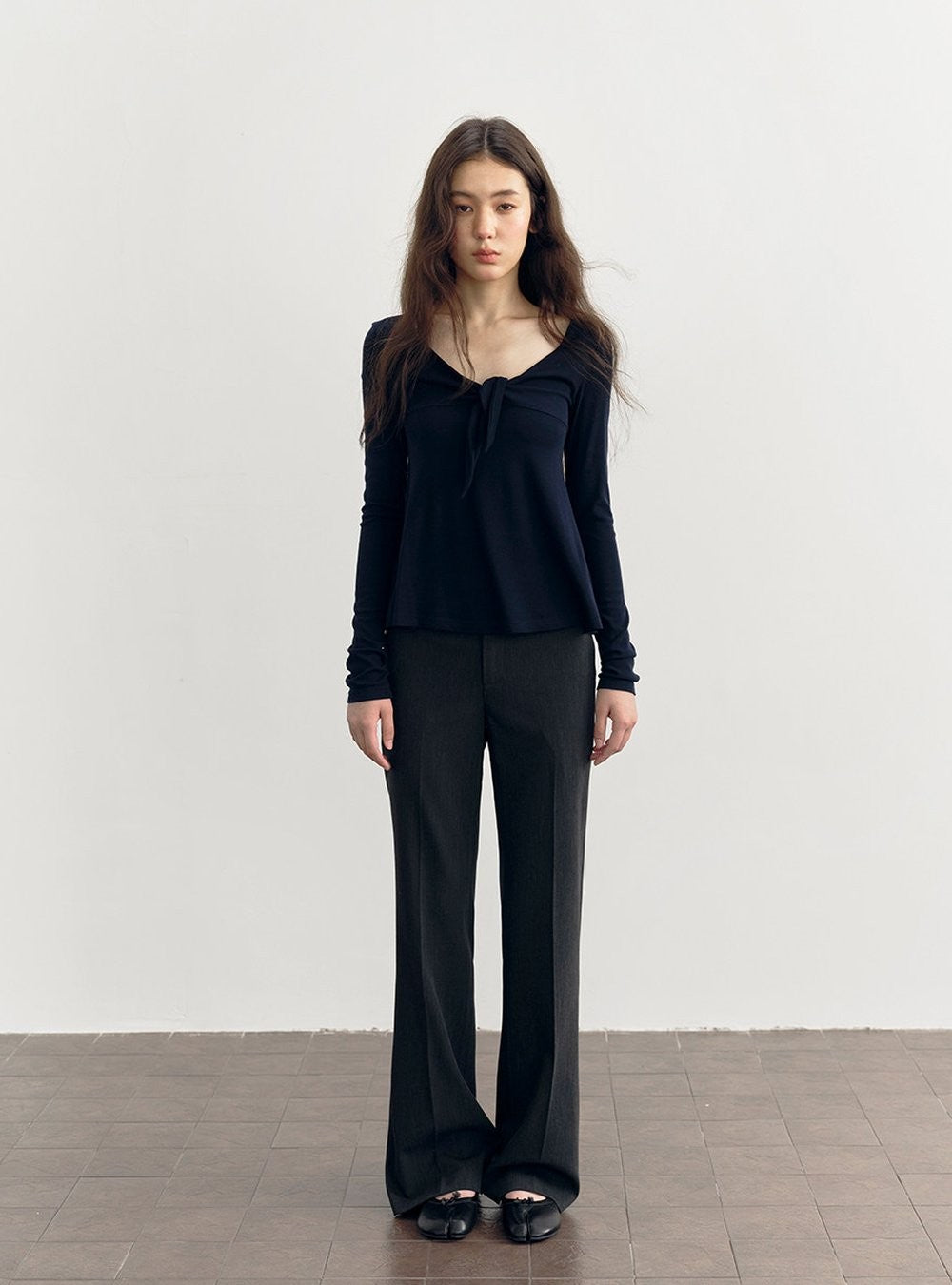 Knot Front Sculpted Top