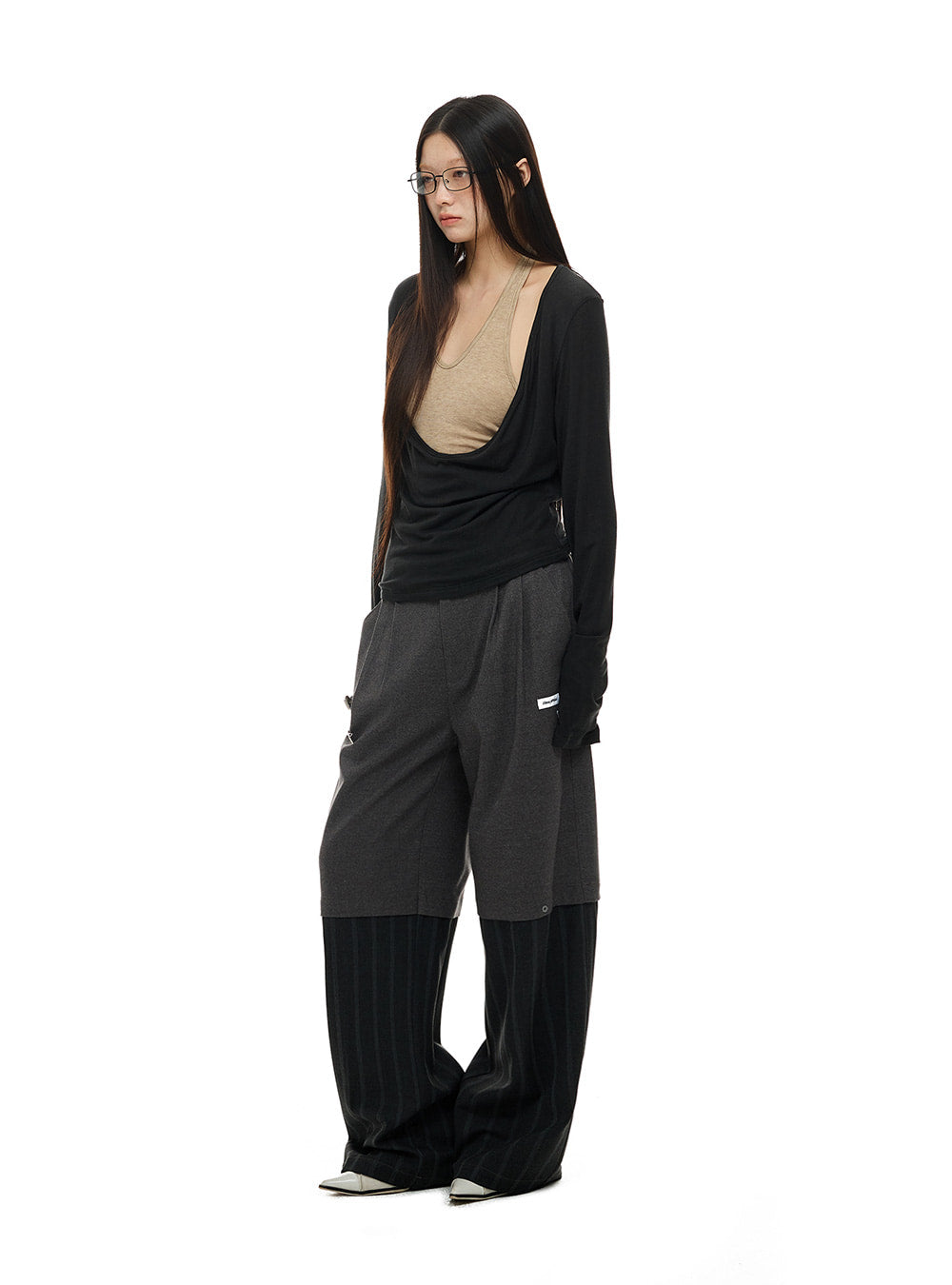 Fallen Neck Layer Top (2color)
