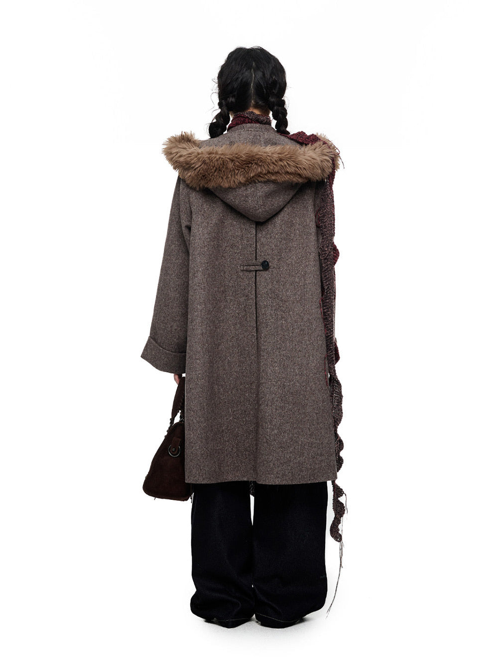 Ashbound Tie-Hood Wool Coat