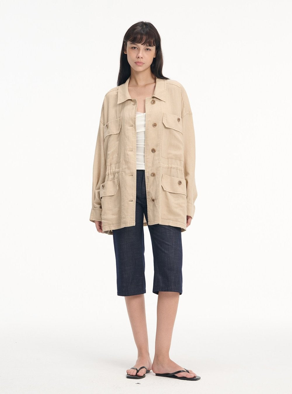 Drawstring Utility Field Jacket