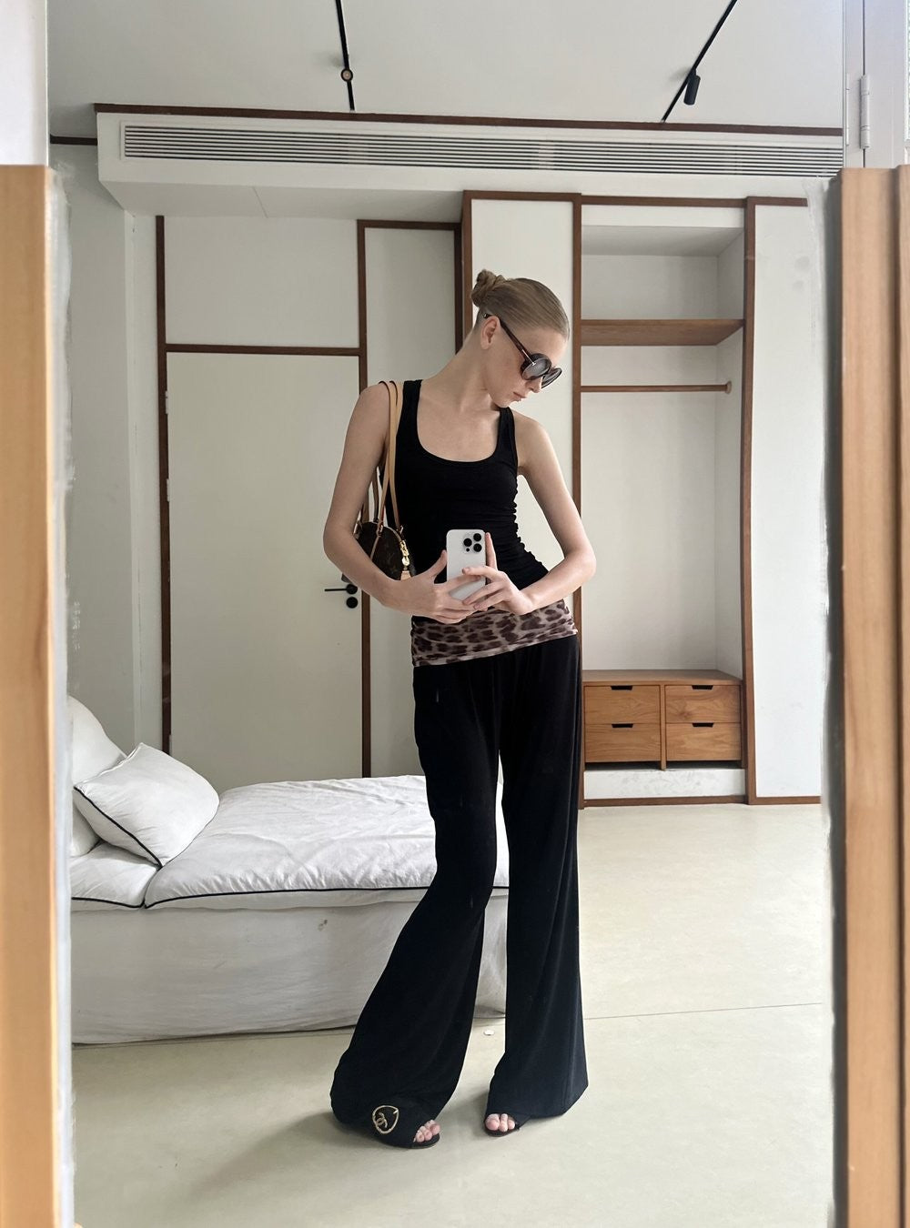 Leopard Relaxed Wide Pants