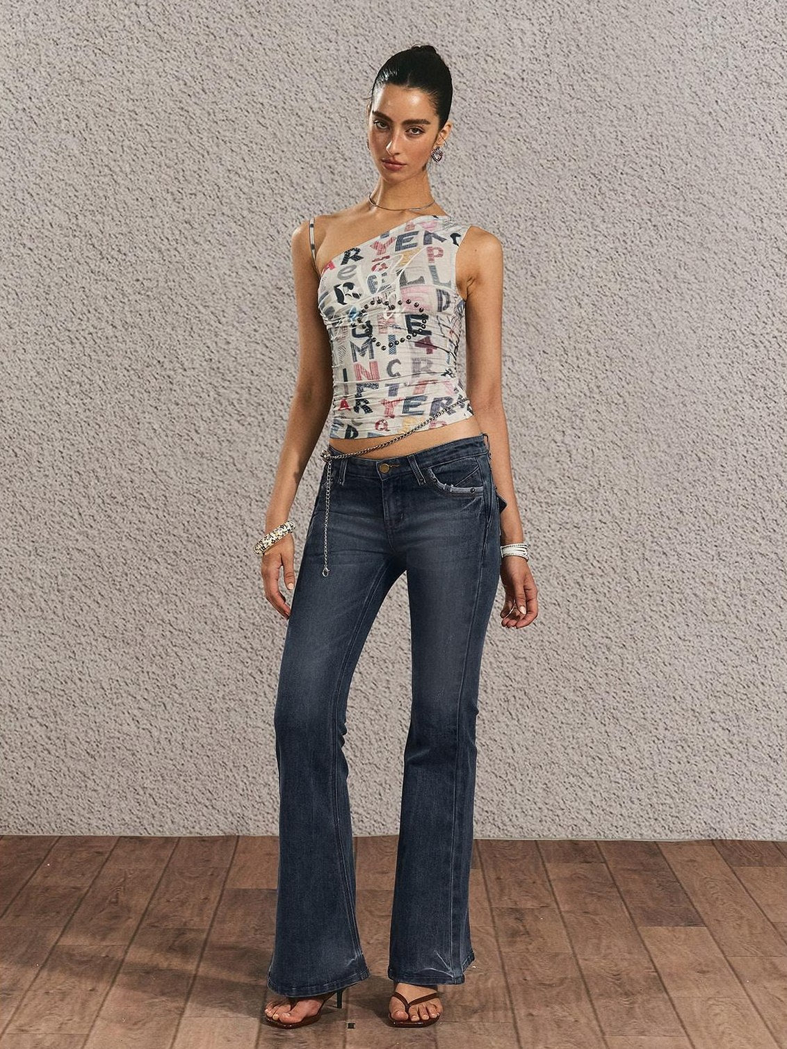 Original Backless Slim Fit Cropped Cotton Women Printed Letter Tank Tops