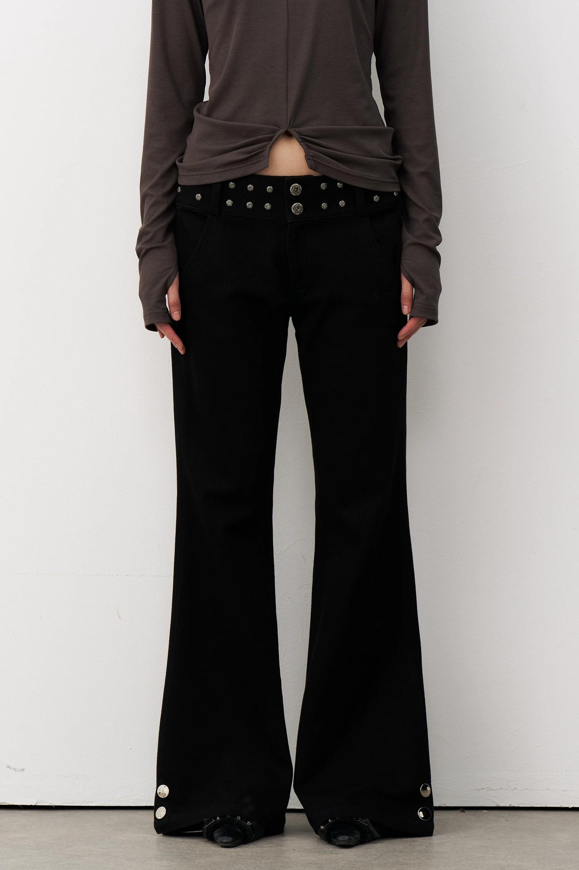 THELIGHT | DRAPED MICRO LAMA PANTS【ID:TN00116】