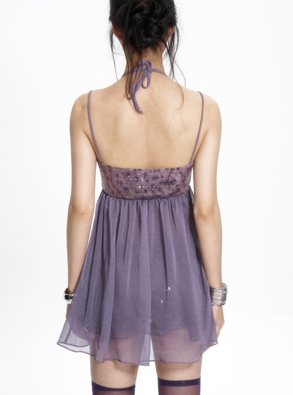 Twilight Sequin Belt Dress