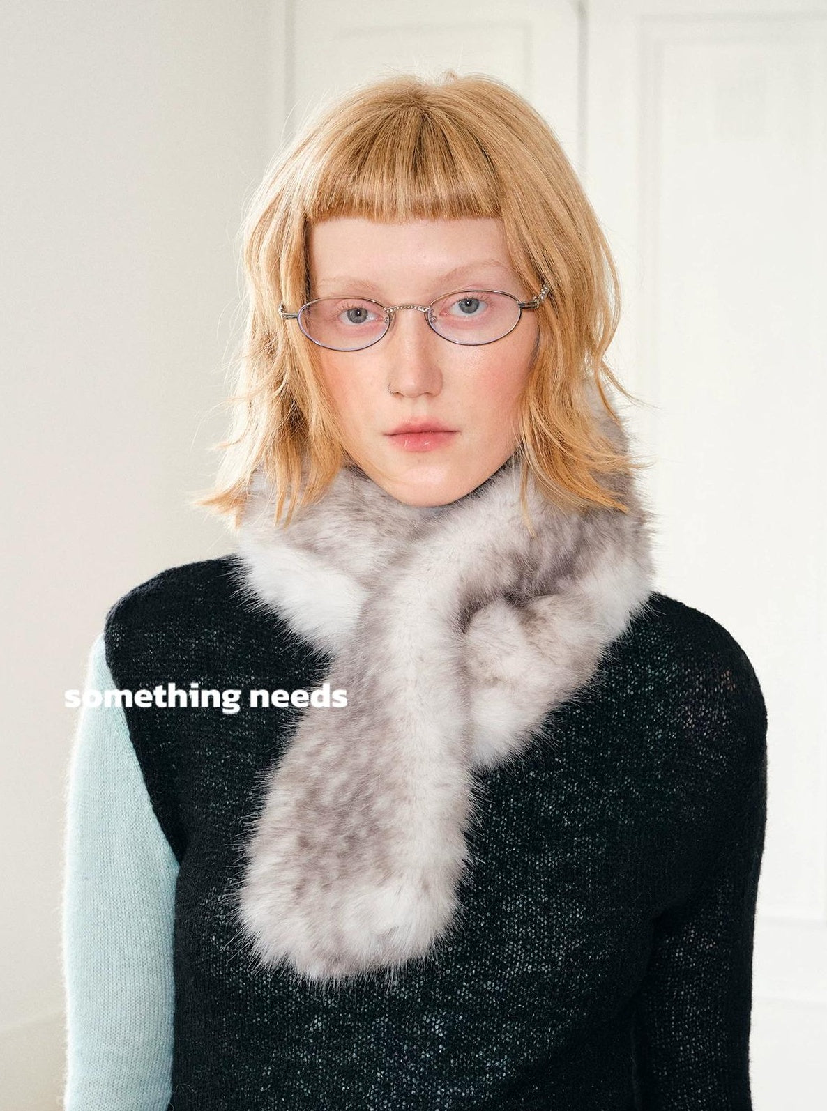 TRIA SELECT | TRENDY PLUSH SCARF WITH PATTERNS【ID:TN00078】
