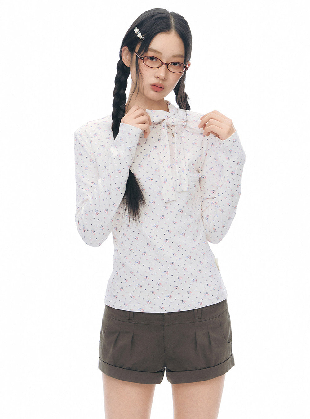 Twinkle Ribbon Slim Top (2color)