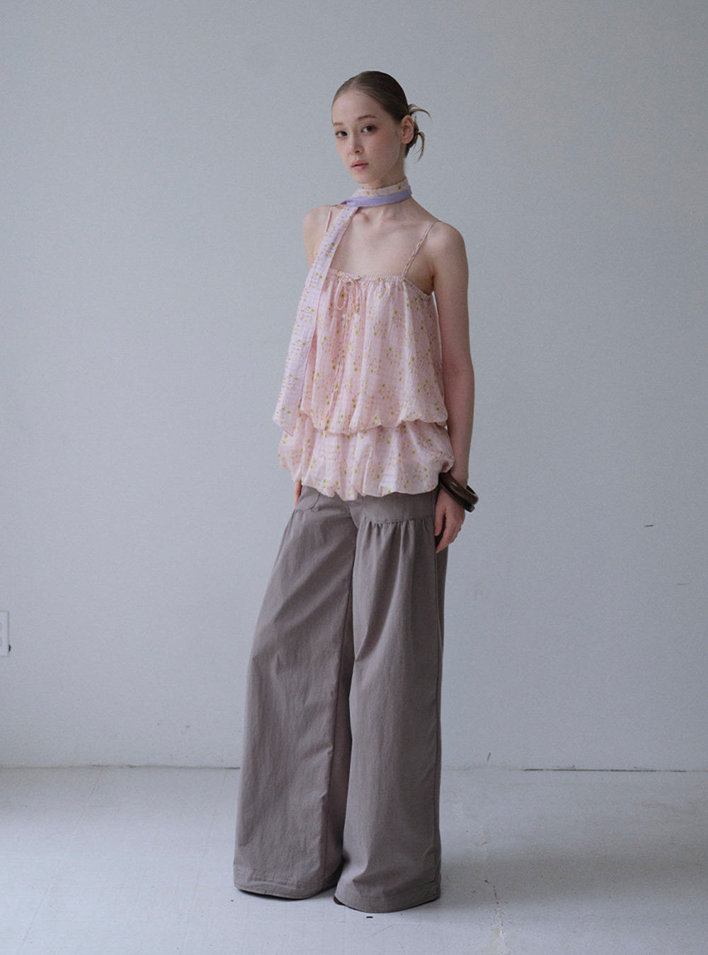 Mist Scarf Camisole Top