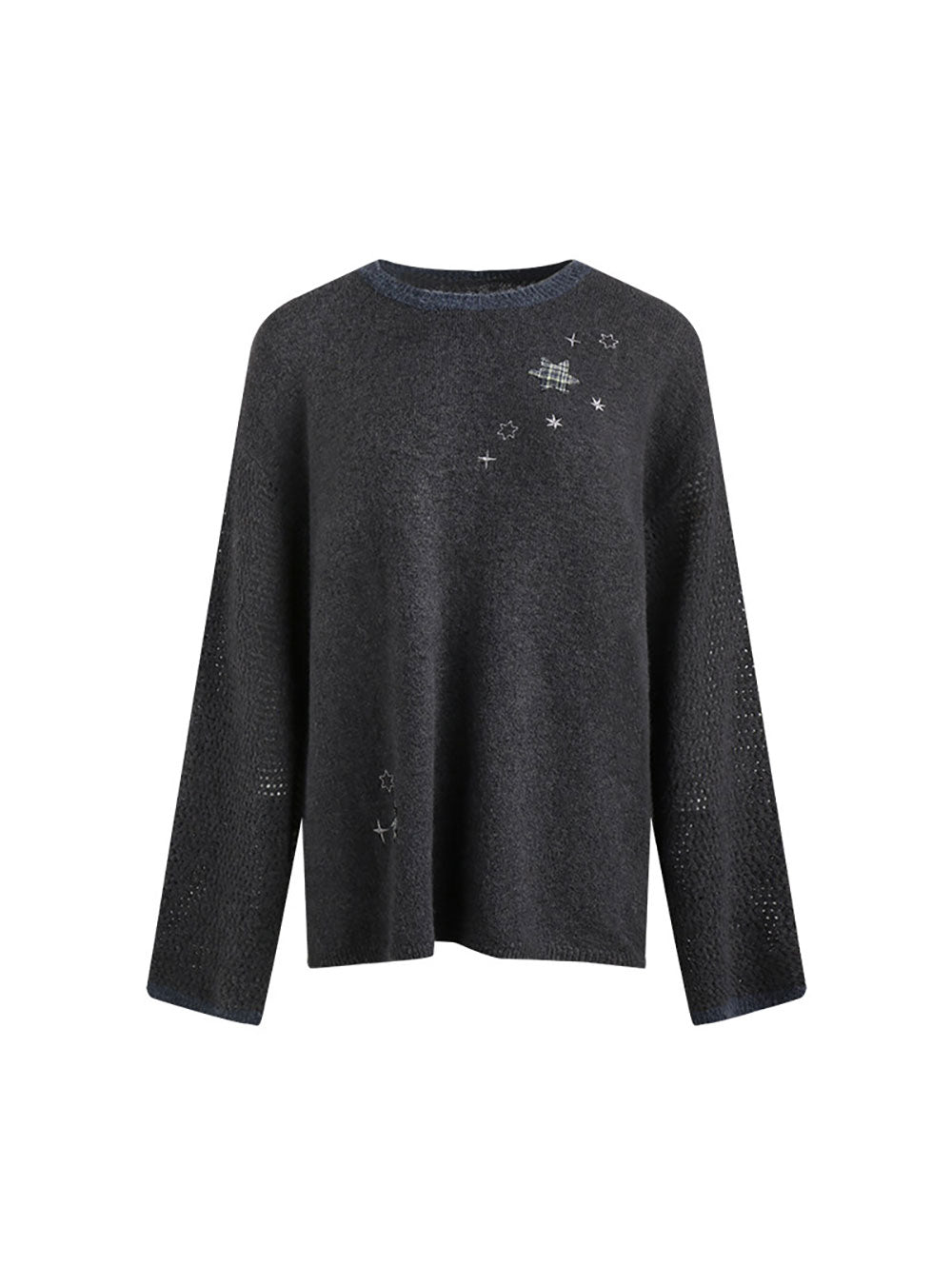 Star Patch Knit Top
