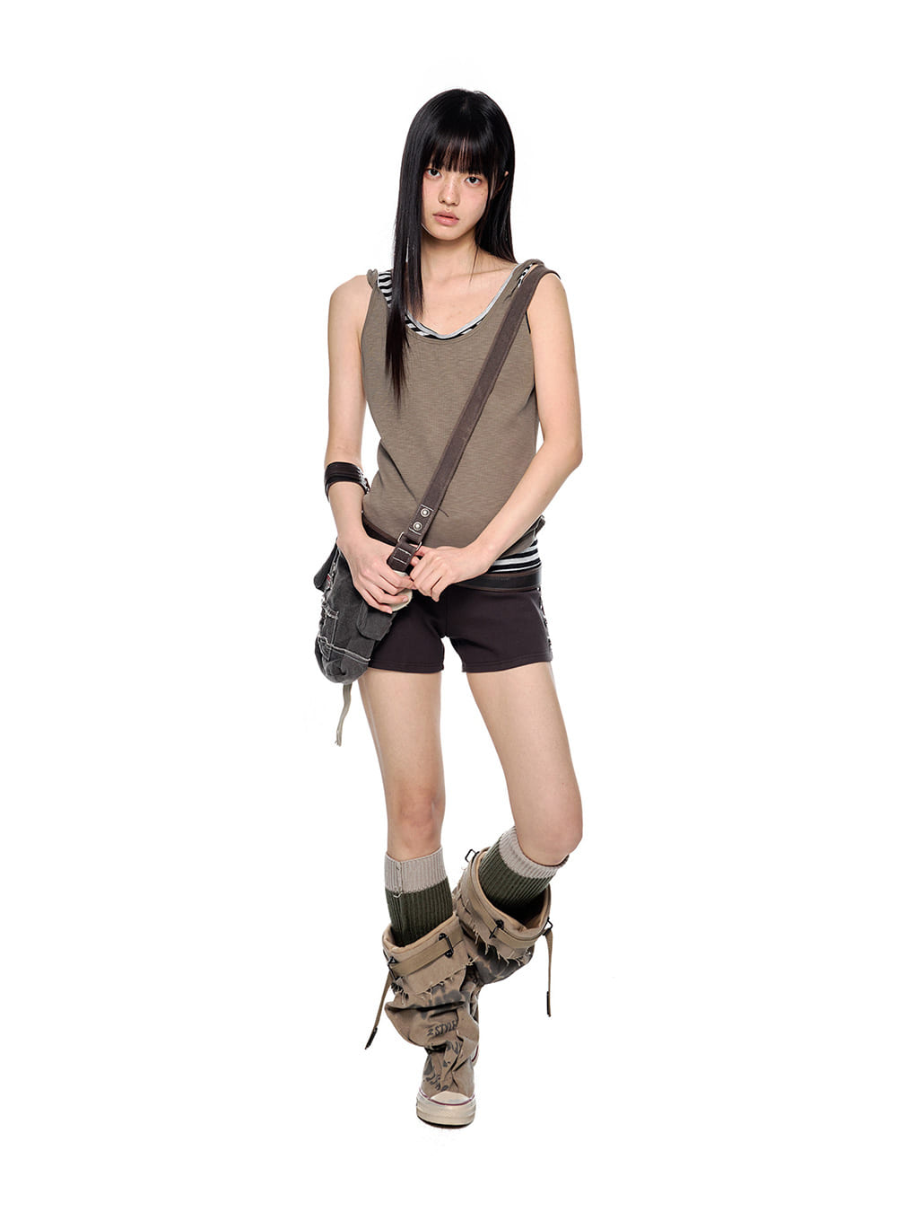 Layer Mix U-Neck Tank Top
