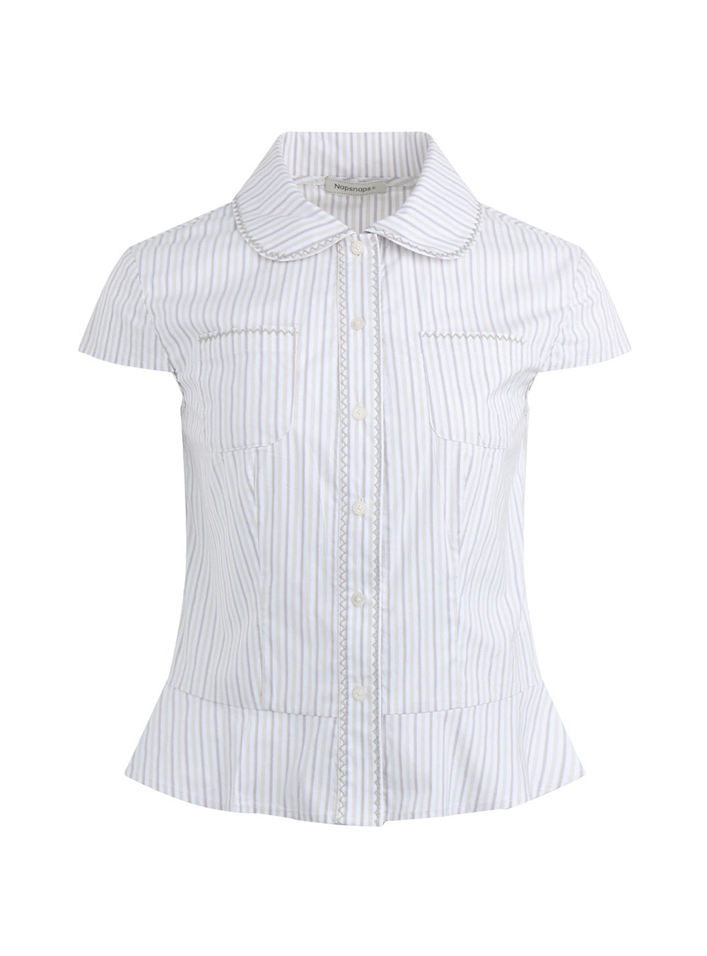 Contour Petal Collar Blouse (2color)