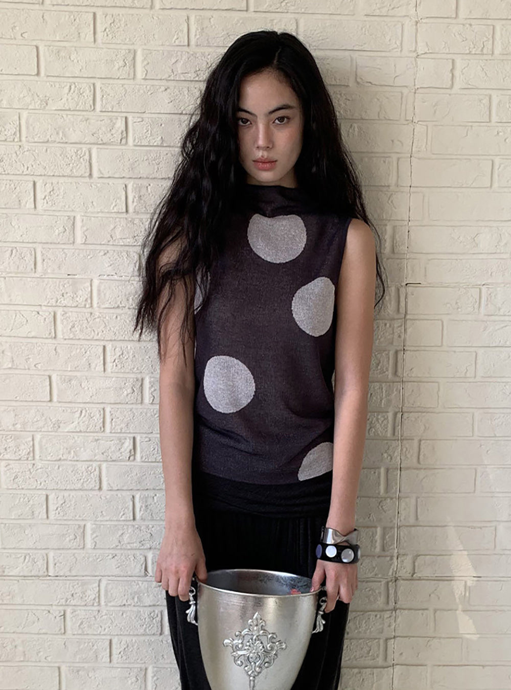 Orb Fade Sleeveless Top