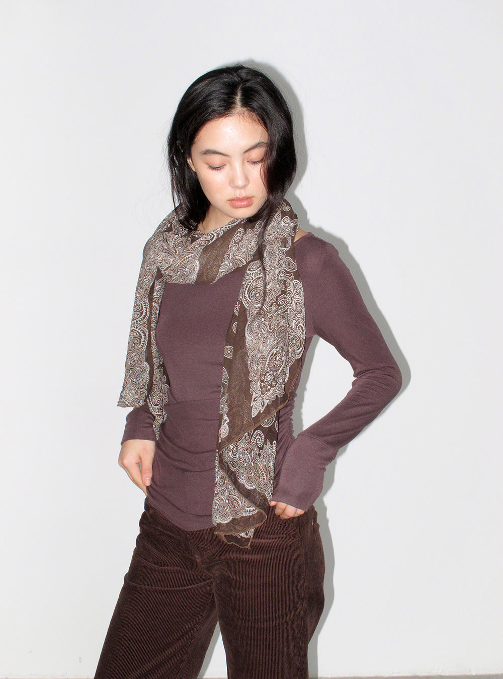 Cashew Flower Silk Scarf