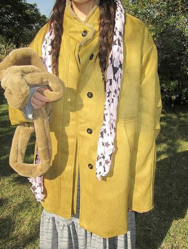 3months | FURRY SUEDE MID-LENGTH JACKET【ID:TN00058】
