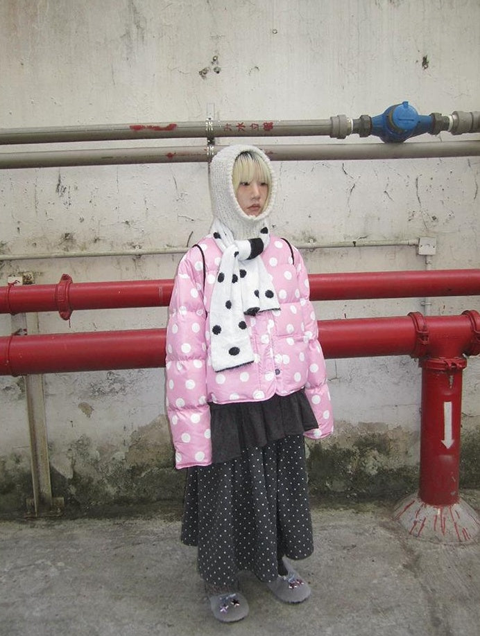 3months |  COLOR COLLISION POLKA DOT JACKET【ID:TN00024】