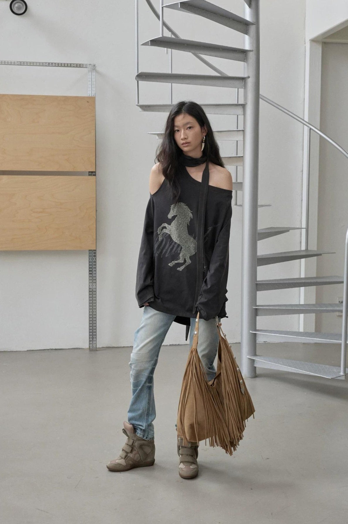 1JINN STUDIO | VINTAGE WHISKERS LOW-WAIST JEANS【ID:TN00070】